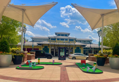 Mini Golf on the plaza at Fairfax Corner